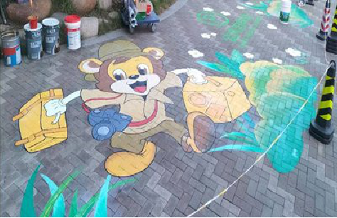 滁州夏季画地面彩绘会遇到的问题