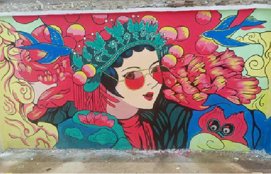 滁州墙体彩绘-网红墙