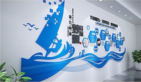 滁州海浪主题文化墙如何设计？