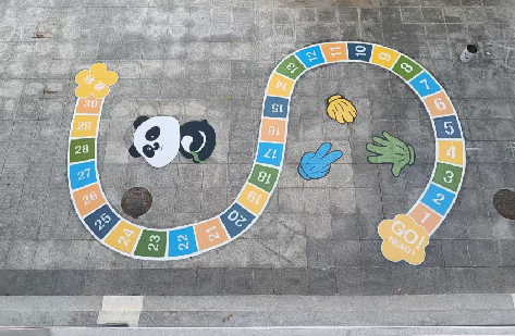 滁州地面游戏彩绘