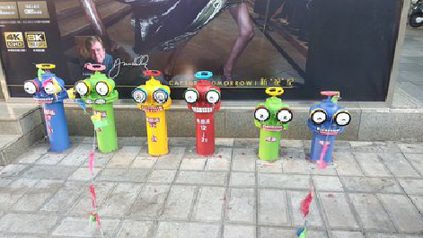 滁州商业区彩绘