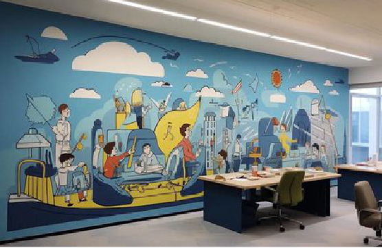 滁州办公室墙绘的特点。