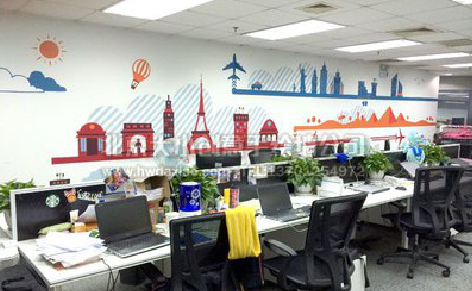 滁州教你设计办公室墙绘的方法。